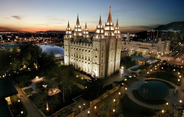 Image: The Mormon Temple in Salt Lake City, Utah