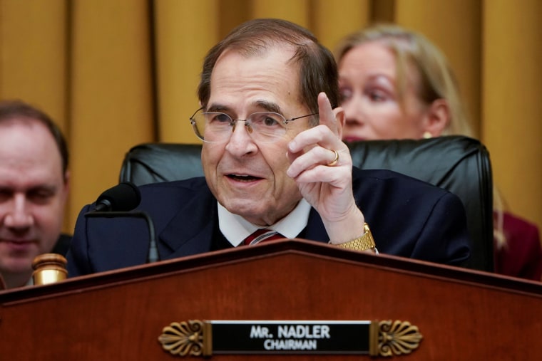 Image: FILE PHOTO: Chairman of the House Judiciary Committee Jerrold Nadler (D-NY) speaks during a mark up hearing on Capitol Hill in Washington
