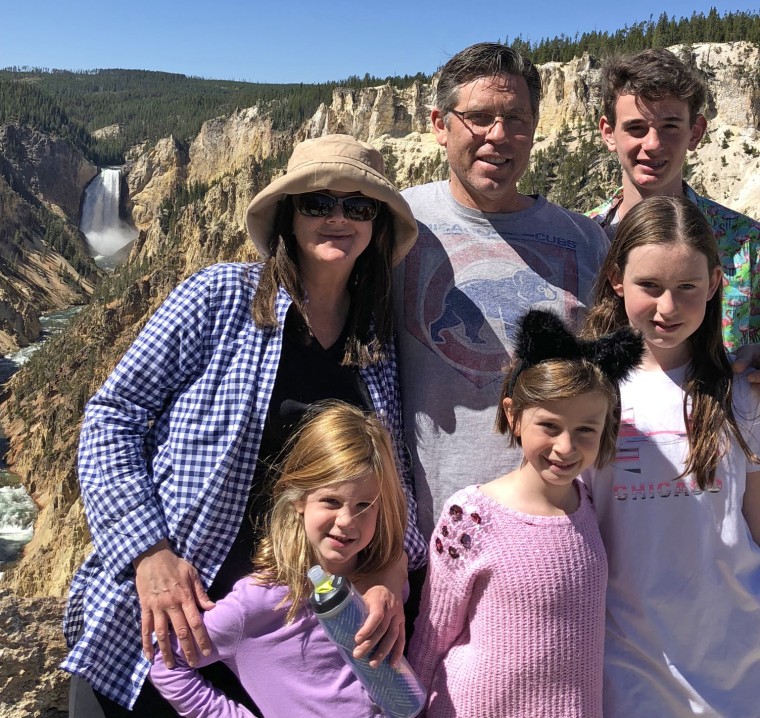 Deb Horning, left, seen with her husband James Horning and their four children, is in remission from a form of leukemia that doctors gave her a 25 percent chance of surviving.