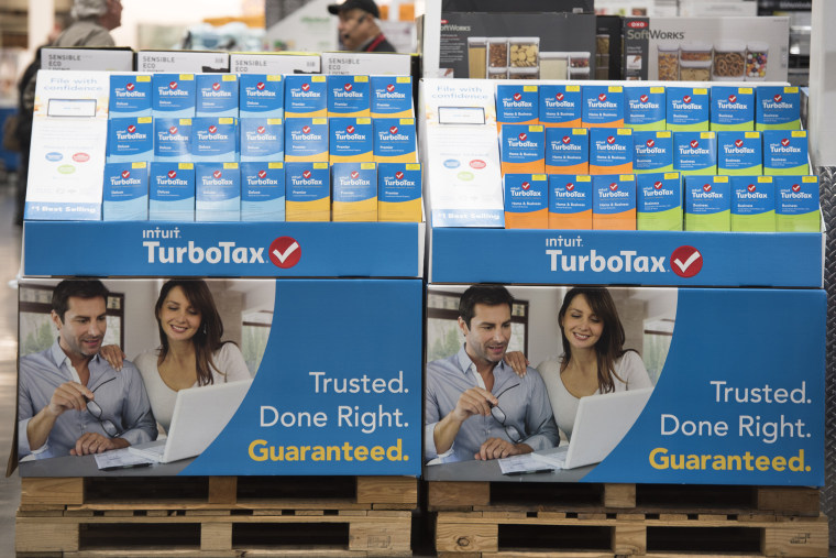 Intuit TurboTax software on display at a retailer on Thursday, Jan. 28, 2016 in Foster City, California.