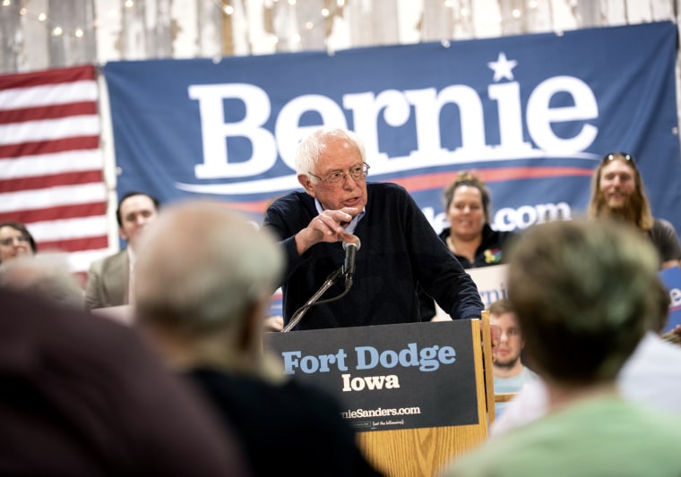 Image: Bernie Sanders Holds Campaign Town Hall In Fort Dodge, Iowa