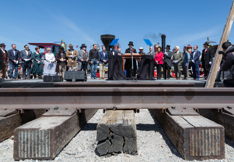 An estimated 20,000 people gathered in Utah on May 10, 2019, to commemorate the 150th anniversary of the completion of the first transcontinental railroad.