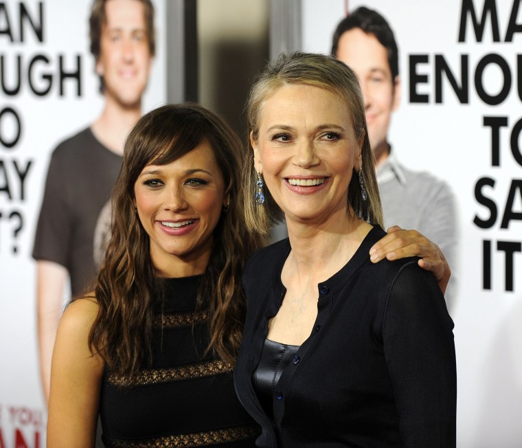 Actress Rashida Jones and her mother actress Peggy Lipton in 2009. Lipton has died at age 72.