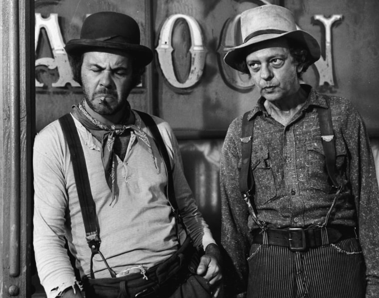 Conway with Don Knotts in this photo from "The Apple Dumpling Gang."