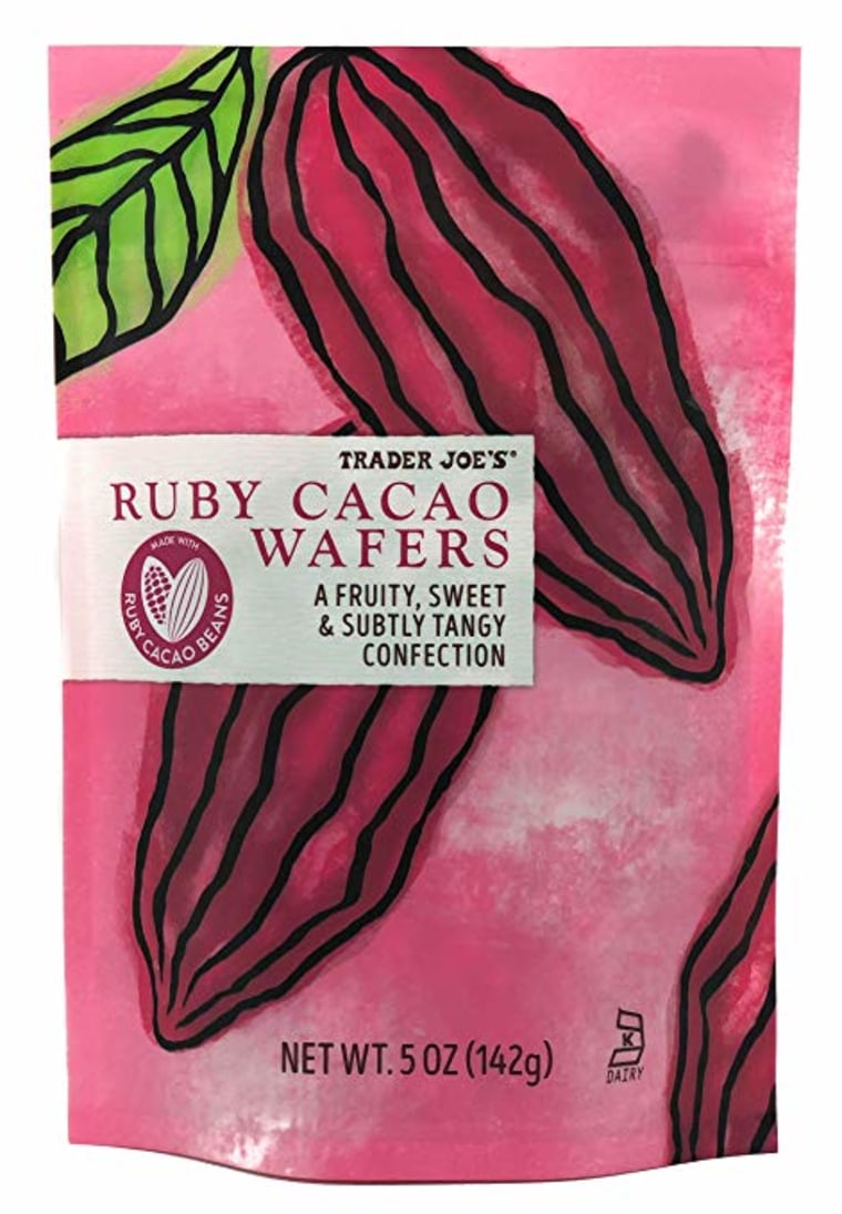 Trader Joe's created wafers with the beautiful pink chocolate.