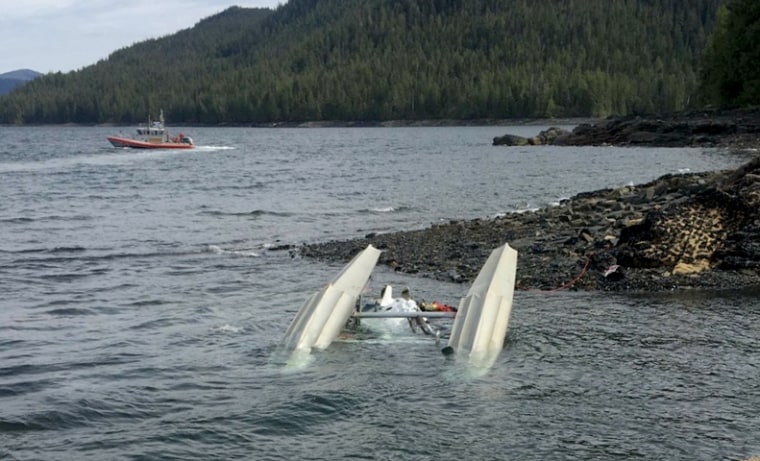 Image: Two float planes collided in mid-air near Ketchikan, Alaska, on May 13, 2019.