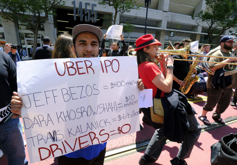Image: Uber driver strike