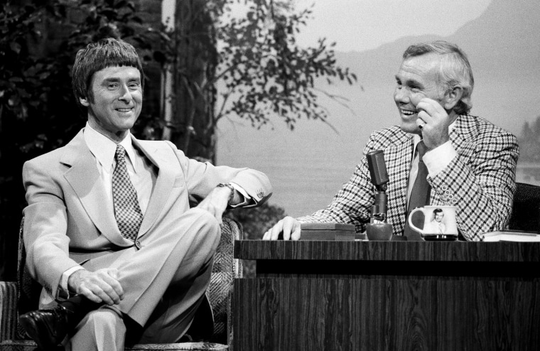 Image: Physicist Dr. Gerard K. O'Neill during an interview with Johnny Carson in 1977.