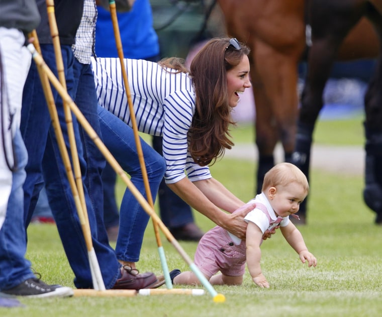 Prince Louis appears to be wearing Prince George hand-me-downs in new pics