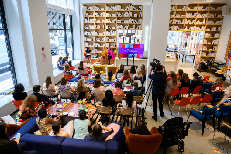 Sheinelle Jones, Catherine Belknap and Natalie Telfer lead moms in a discussion about the realities of new motherhood.