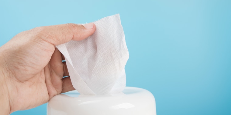 Disposable disinfectant wipes can come in handy in certain circumstances.