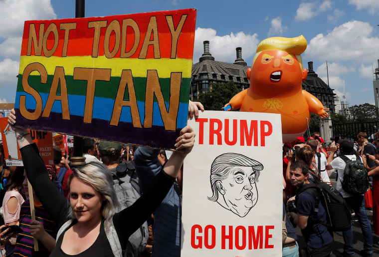 Image: Protest against Trump visit