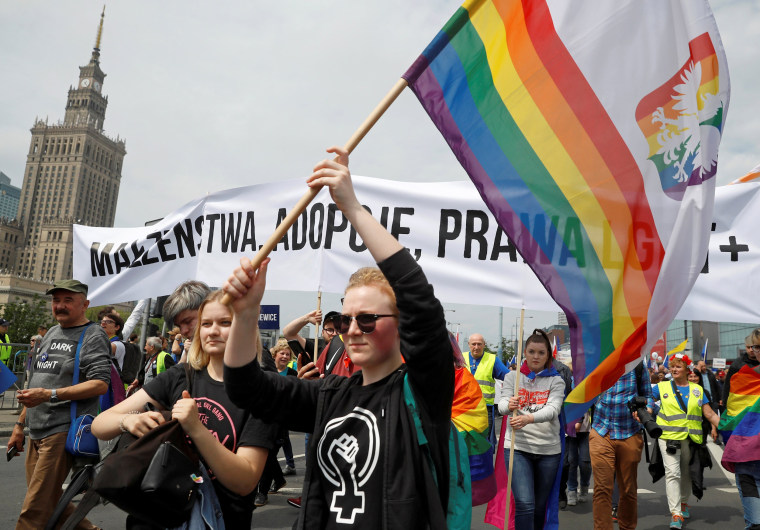 Image: FILE PHOTO: \"Poland in Europe\" march in Warsaw