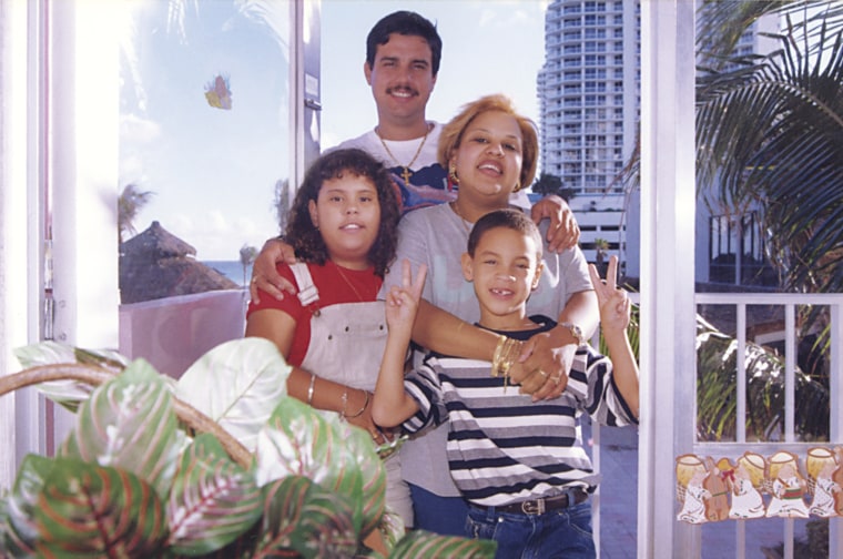 LeJuan James, then Rick Atiles, with his family on their first trip to Disneyworld in 1996