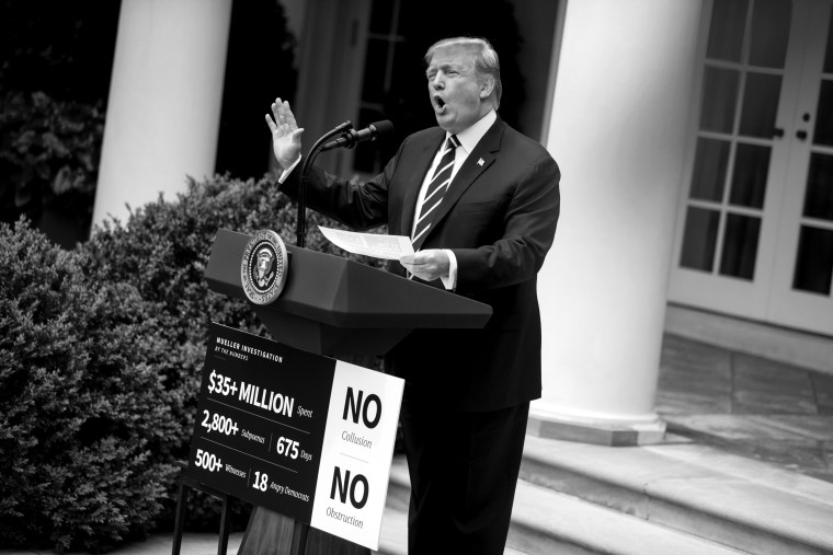 Image: President Donald Trump speaks in the Rose Garden on May 22, 2019.