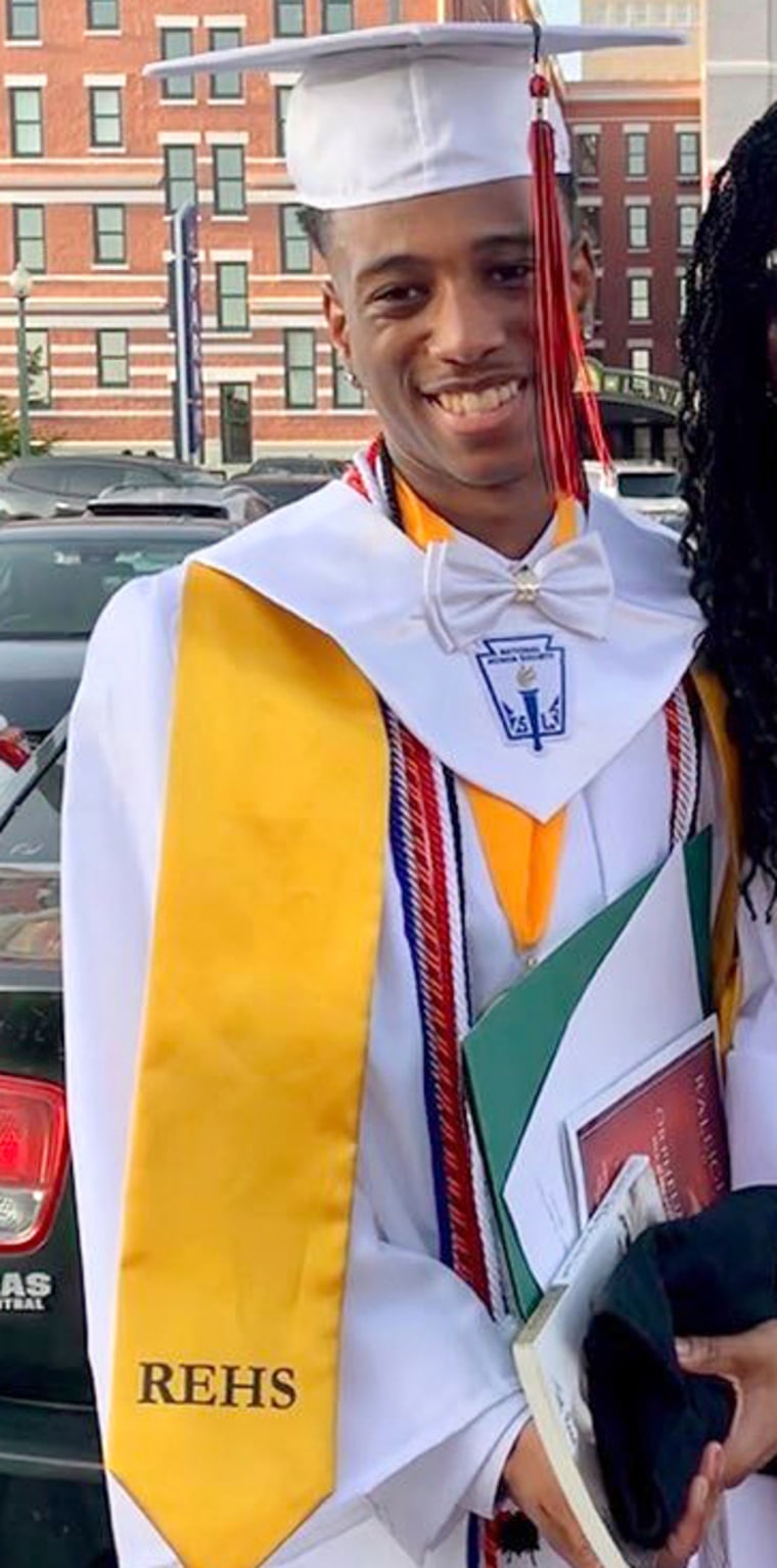 Tupac Moseley at his graduation.