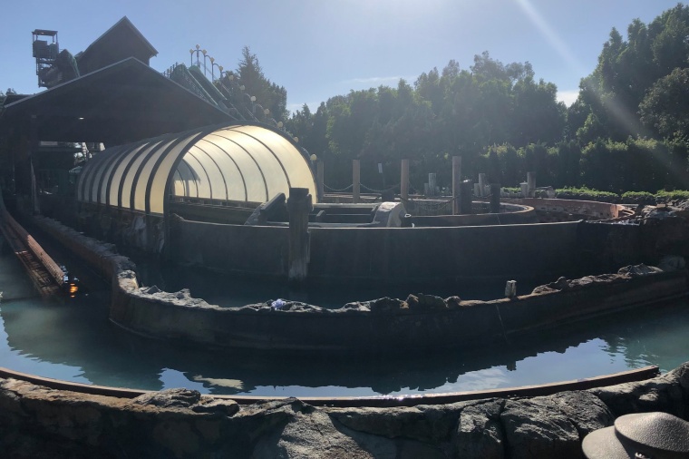 The log ride at Castle Park in Riverside, California