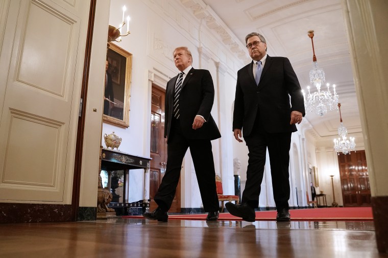 Image: President Donald Trump and Attorney General William Barr