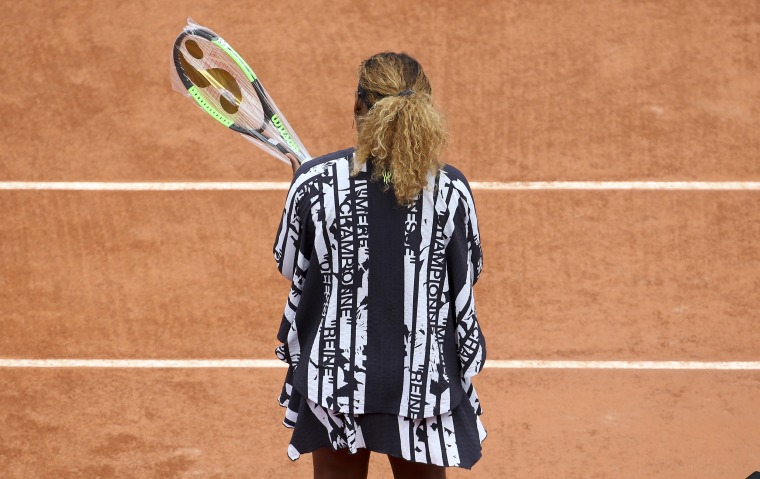 Serena Williams wears bold look at French Open after catsuit ban