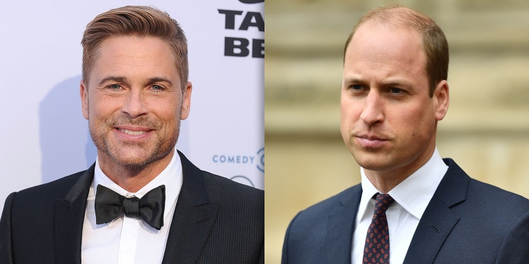 Rob Lowe comments on Prince Williams' hair loss