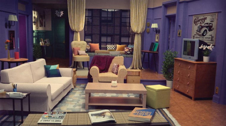 Ikea re-created Monica and Rachel's living room from "Friends" with its "Room for Mates" ad.