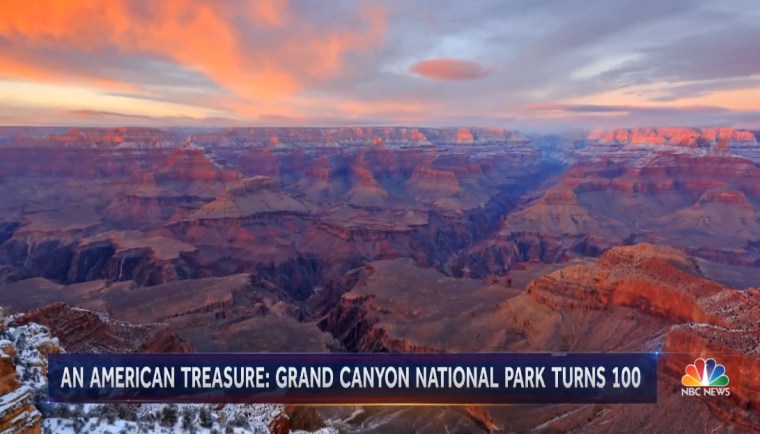 The Grand Canyon National Park celebrates its 100th anniversary this week.