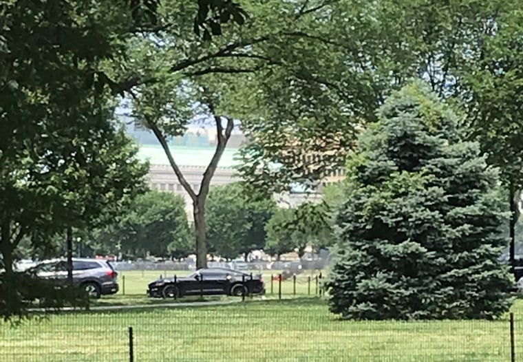 A man set himself on fire near the White House on Wednesday, the Secret Service said.