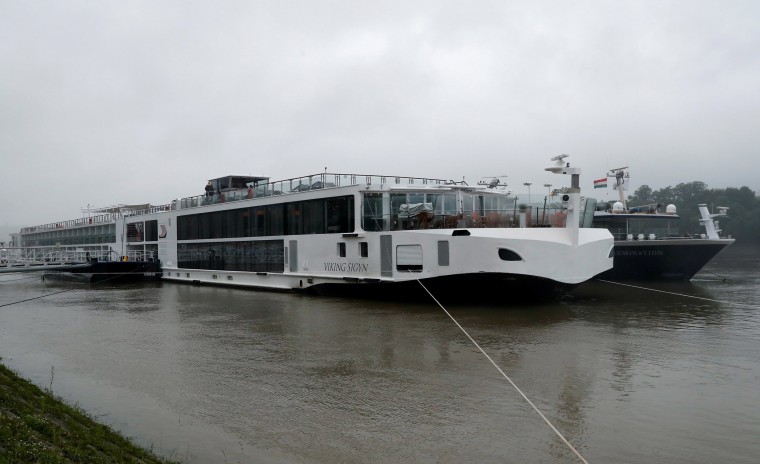 The Viking Sigyn collided with the tour boat on the Danube River.