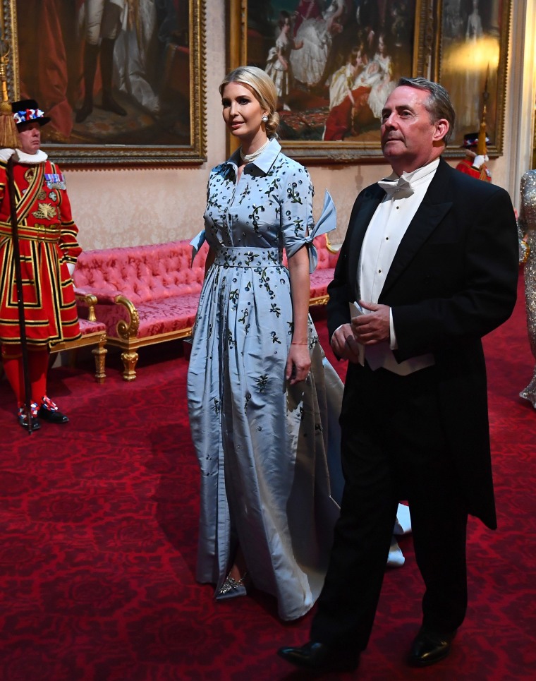 Kate Middleton Melania Trump wear white to state dinner at Buckingham Palace