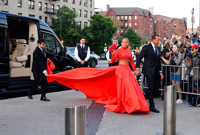 J Lo's crop top dress