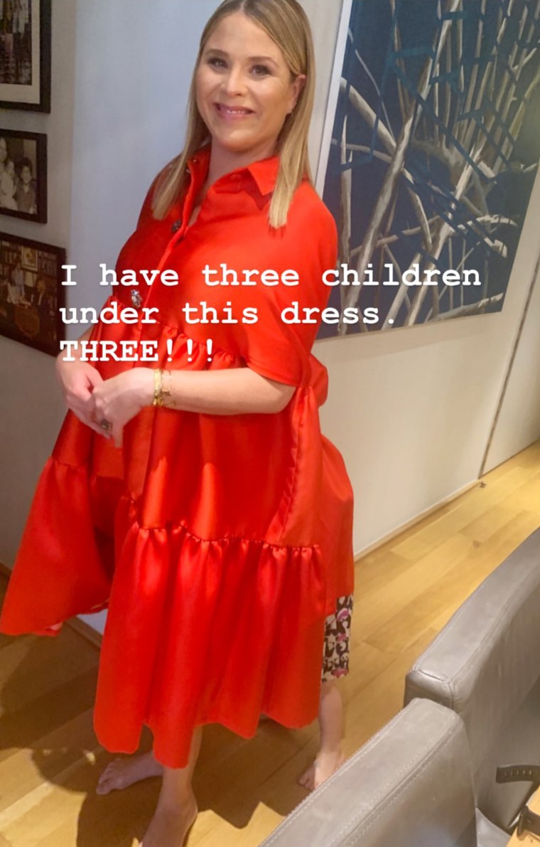 Jenna and her girls got playful, posing in the dress together.