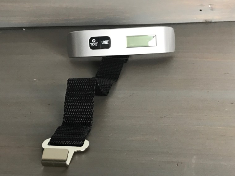 This portable luggage scale makes travel easier