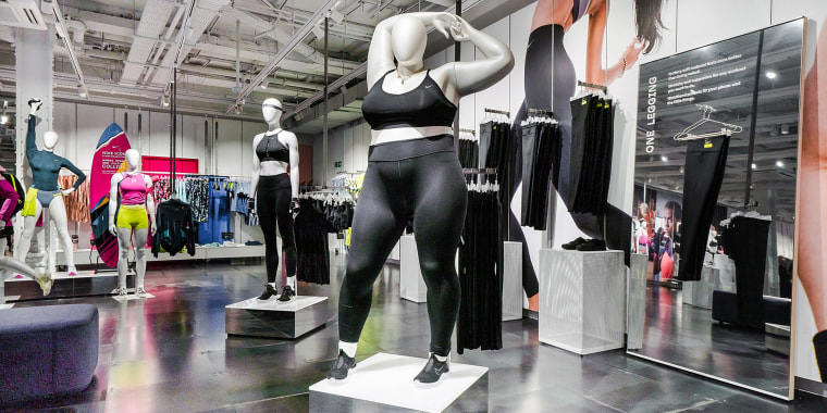 Nike introduces plus-size mannequins to London store