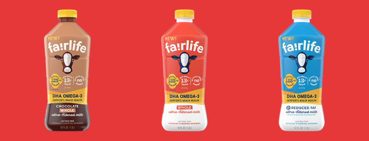 Fairlife milk products are available nationwide. The milk, which is ultra-filtered, is free of lactose and has a high amount of protein and calcium. The brand is distributed by The Coca-Cola Company.