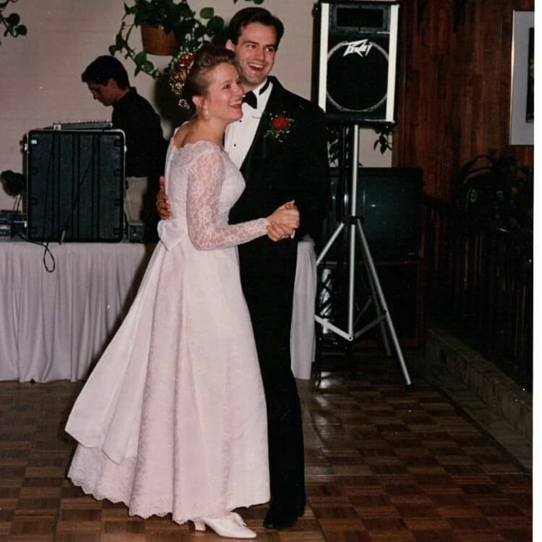 Amy and Lance Blackstone's wedding in 1995.