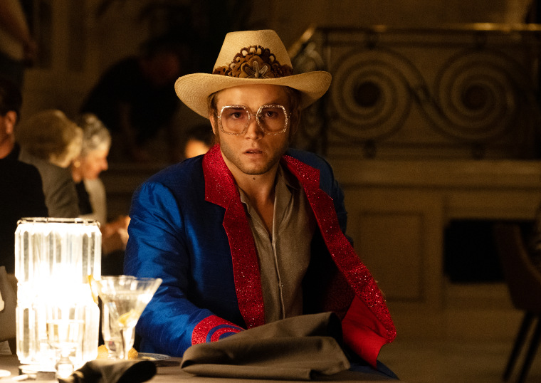 Taron Egerton as Elton John in "Rocketman."