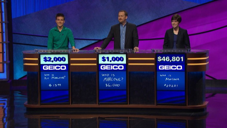James Holzhauer came in second place with $2,000 in winnings.