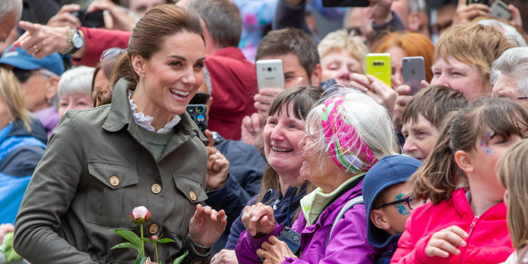 Duchess Kate is warmly welcomed by all.