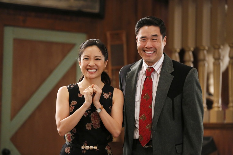 Randall Park and Constance Wu