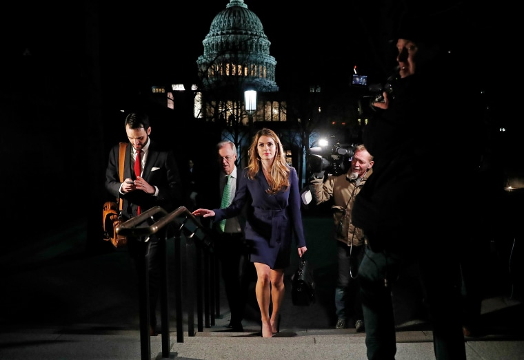 Image: White House Communications Director Hope Hicks leaves the U.S. Capitol in Washington