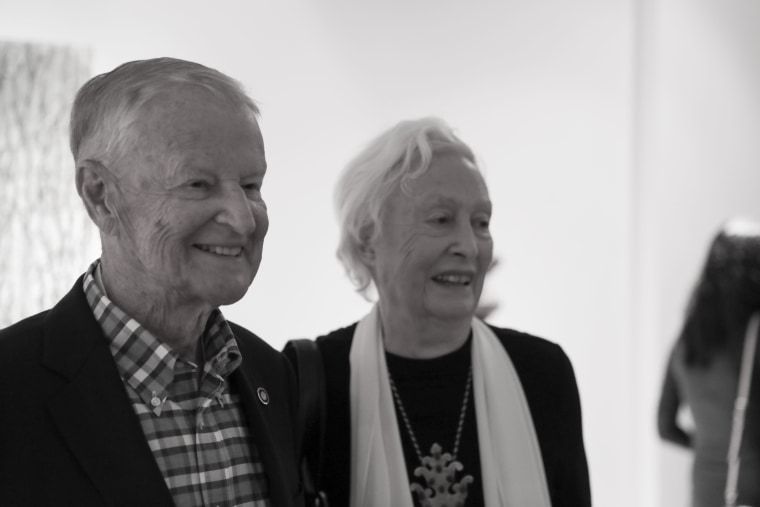 Zbigniew Brzezinski and Emilie Brzezinski.