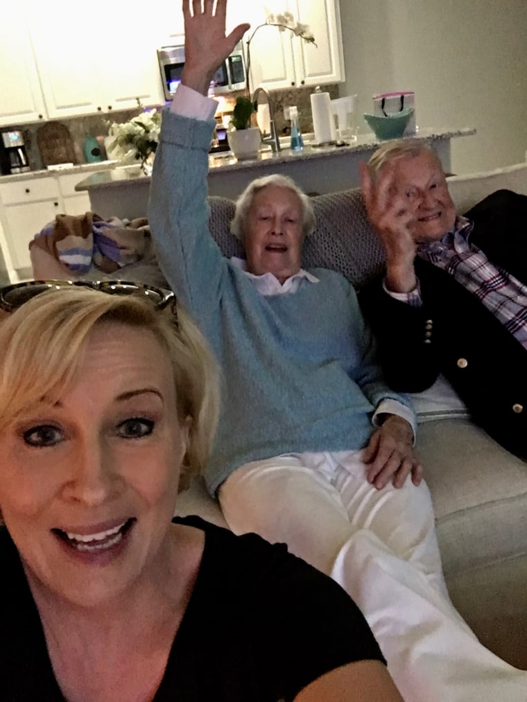 Mika with her parents Zbigniew and Emilie Brzezinski.