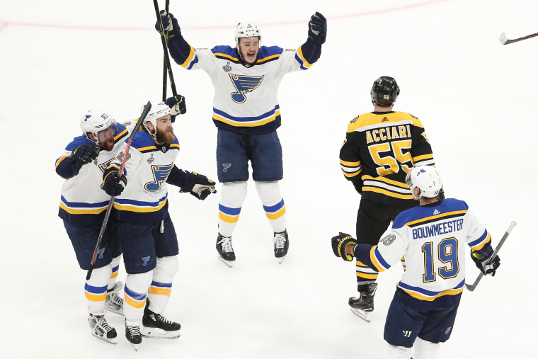 The St. Louis Blues Beat The Boston Bruins 4-1 In Stanley Cup Final