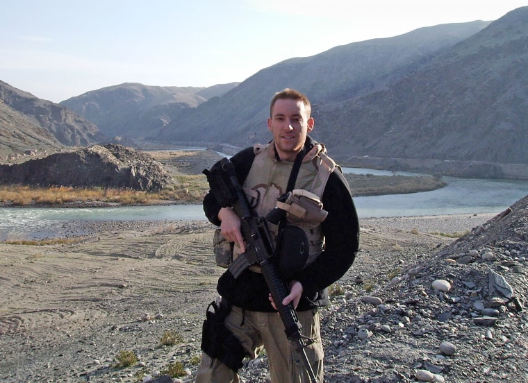 Jason Kander during his tour in Afghanistan apart of the Army National Guard in December 2006, where he served as an intelligence officer, on a road between Kabul and Jalalabad.