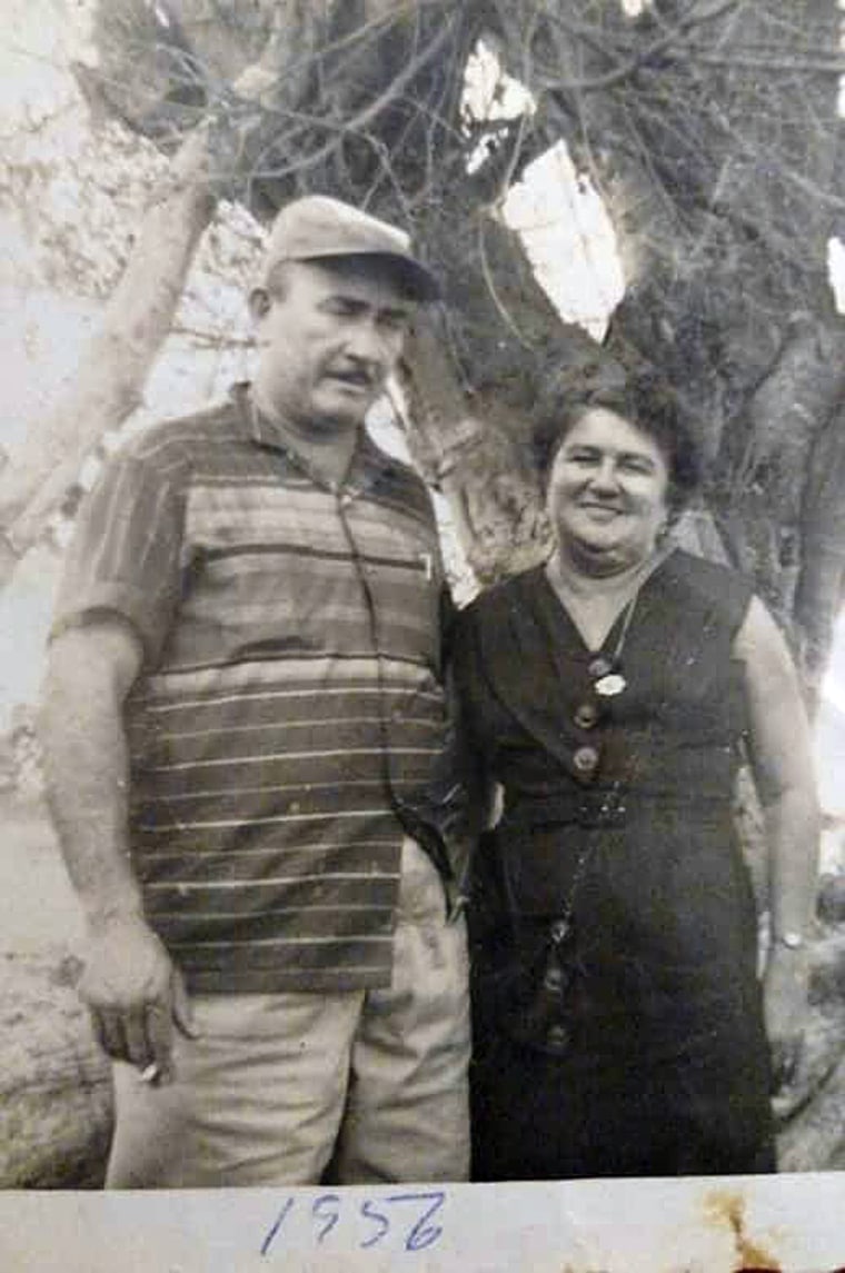 A 1956 picture of Luciano Guadalupe Diaz and Mercedes Puig, grandparents of writer Patricia Guadalupe, taken in Caguas, Puerto Rico.