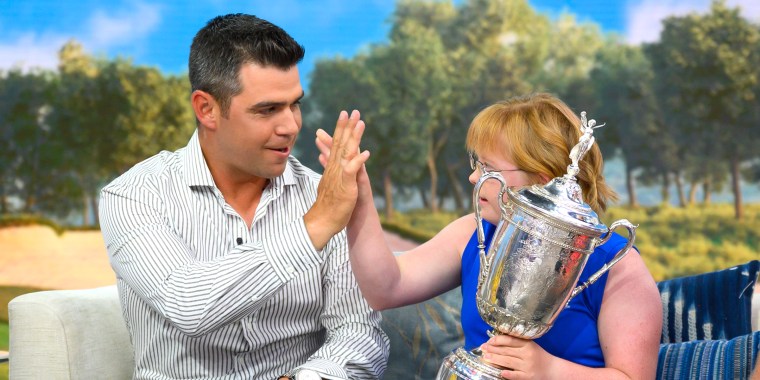 Gary Woodland surprises Special Olympics golfer who inspired him