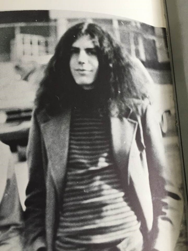 Chris Bourdain shared a photo of his older brother, Anthony "Tony" Bourdain, from his brother's 1973 yearbook.