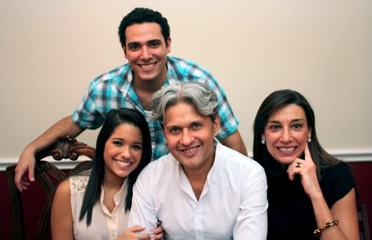 Image: Jorge Toledo, former vice president of supply and marketing for Citgo, with his wife and two children.