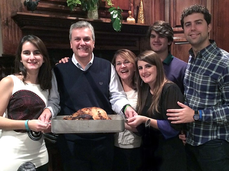 Tomeu Vadell with his family over Thanksgiving in November, 2016 in Lake Charles, Louisiana.