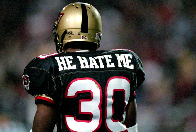 Image: Rod Smart of the Las Vegas Outlaws during a game in 2001.